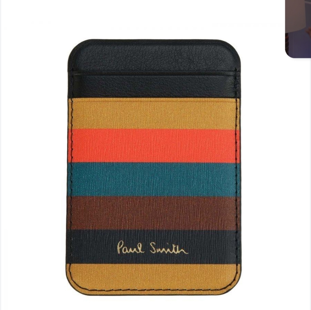 Paul Smith MEGSAFE IPHONE Striped Card Holder